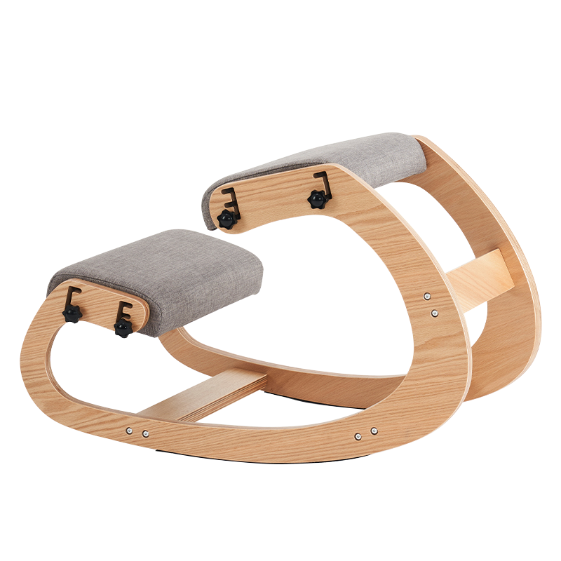 회색 덮개를 씌운 좌석 무릎을 꿇고 사무실 의자(Y-C33)