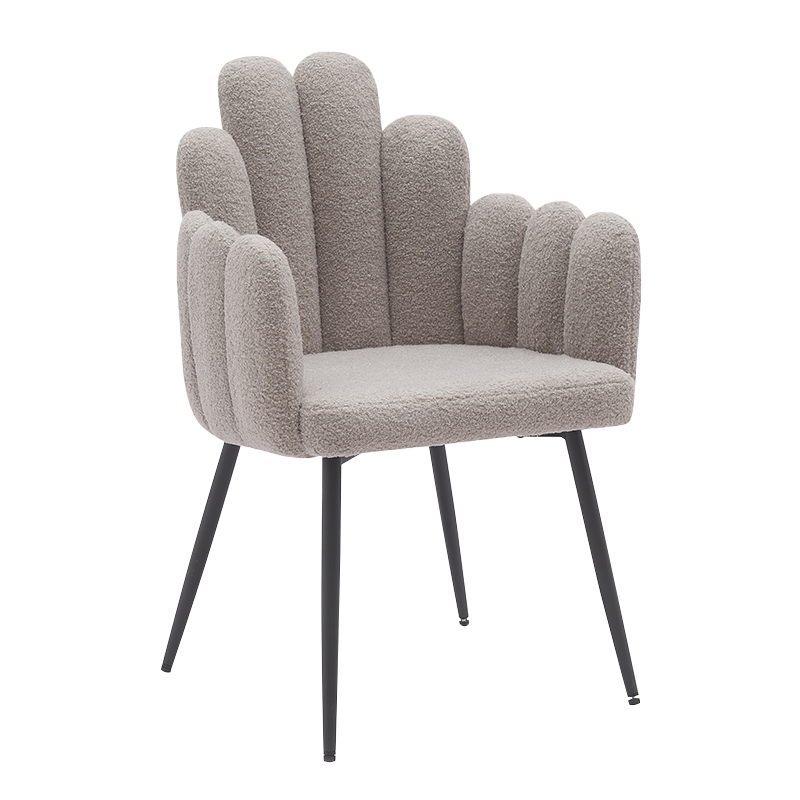 회색 검정색 금속 다리 식당 의자(Y-C14)