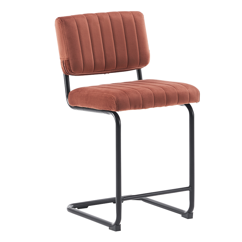 낙타 벨벳 낮은 등받이 카운터 의자(Y-C02)