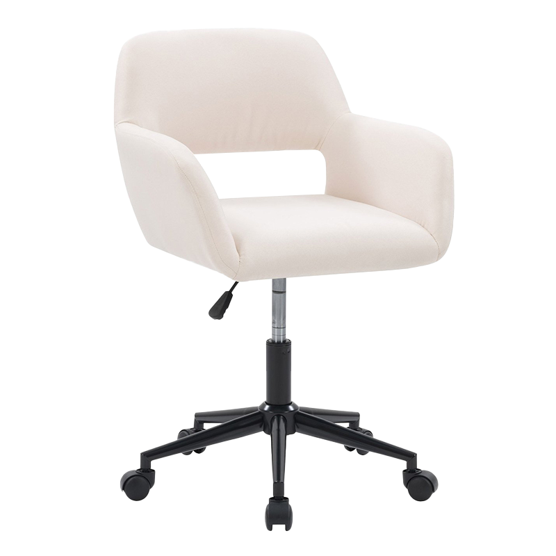 베이지색 직물 목재 팔걸이 넓은 덮개를 씌운 본사 의자(GY-630)