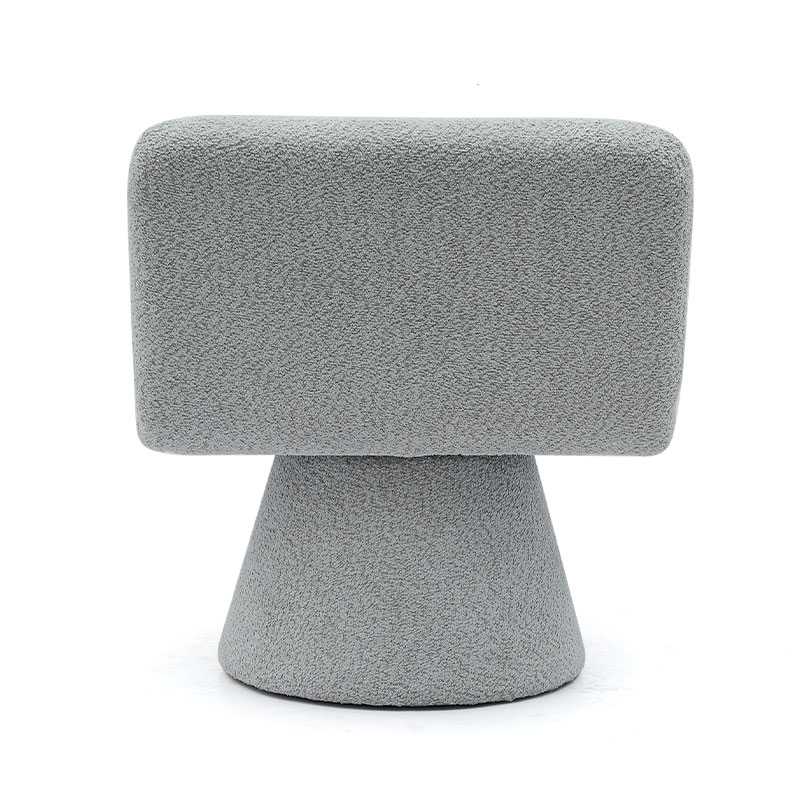 현대 회색 덮개를 씌운 회전 라운지 악센트 의자 직물 거실 싱글 소파 의자(GY-642)