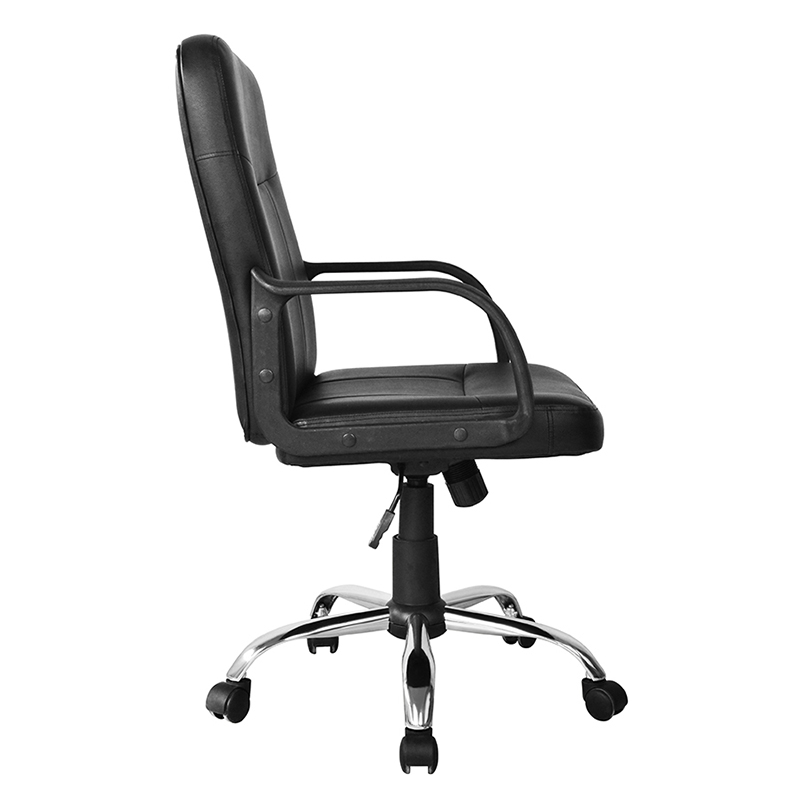 Chrome Base(Y-2744)가 있는 중간 등받이 PP 팔걸이 사무용 의자