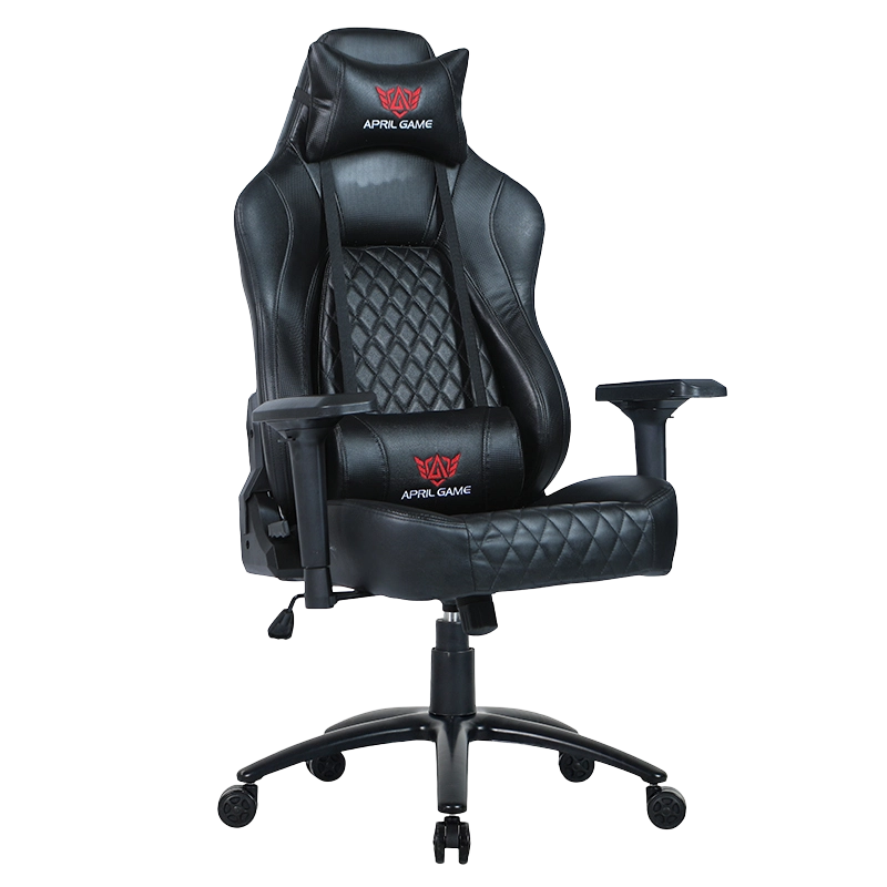 하이백 4D 팔걸이 블랙 페인팅 메탈 베이스 게이밍 체어(Y-2520)