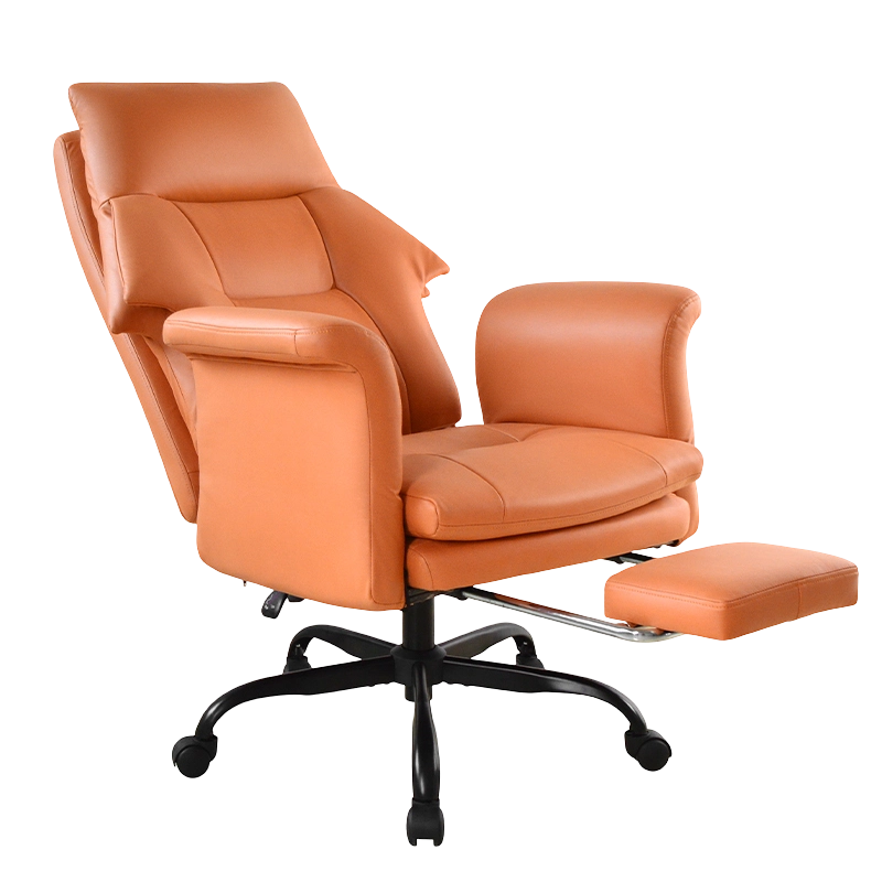 발판이 있는 높은 등받이 바깥쪽으로 뒤집힌 패드 팔걸이 보스 사무실 의자(M-6145)